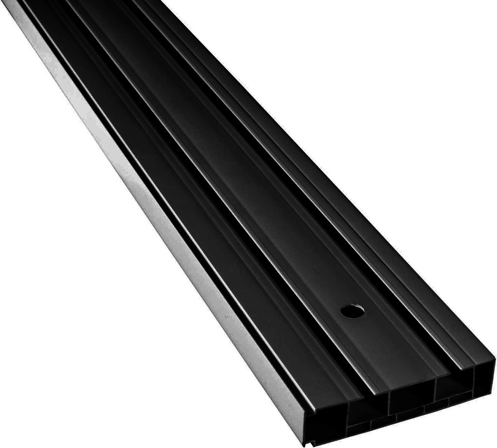 SN DECO - Vorhangschiene Set SH, 2-läufig, schwarz, 450 cm, Produktbild 