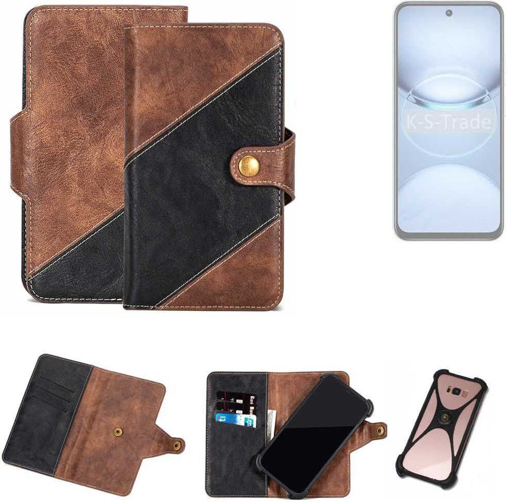 K-S-Trade Handyhülle Schutzhülle Bookstyle Case kompatibel mit Tecno Spark 30 5G Klapphülle Cover Hülle Schutztasche 1x