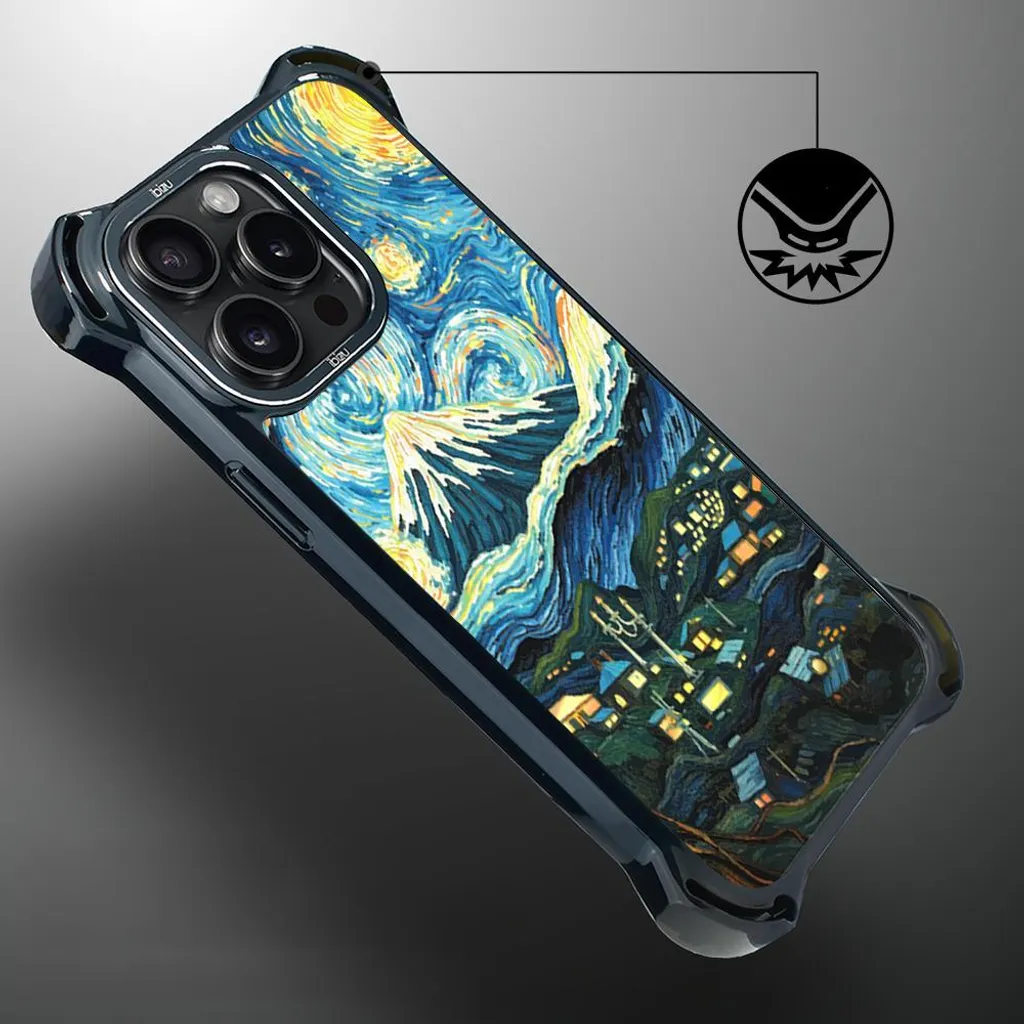 Coque iPhone 14 Pro Max Ibizu DropGuard Ultra avec MagSafe Van Gogh
