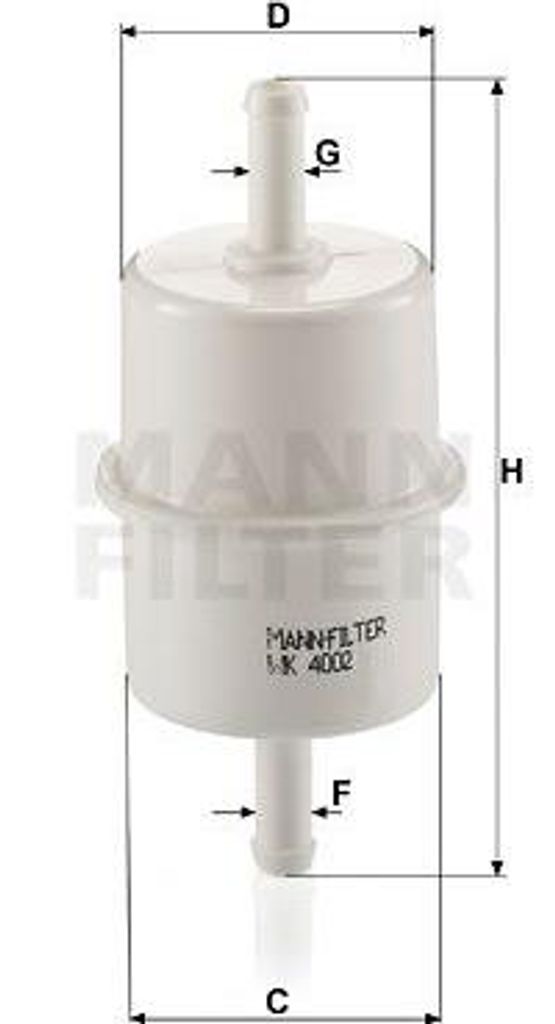 MANN-FILTER WK 4002 Kraftstofffilter OE 6000106434 kompatibel mit Daily
