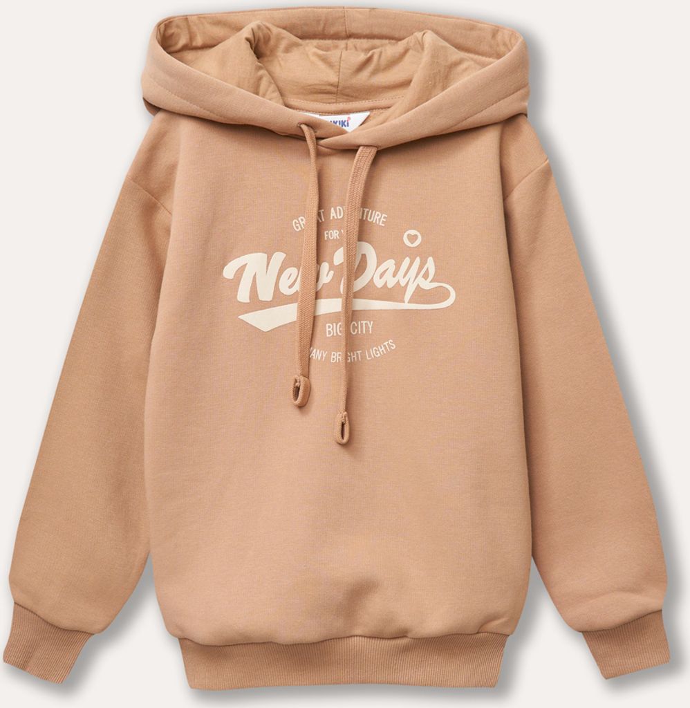 Mädchen-Hoodie New Days - Beige - 140