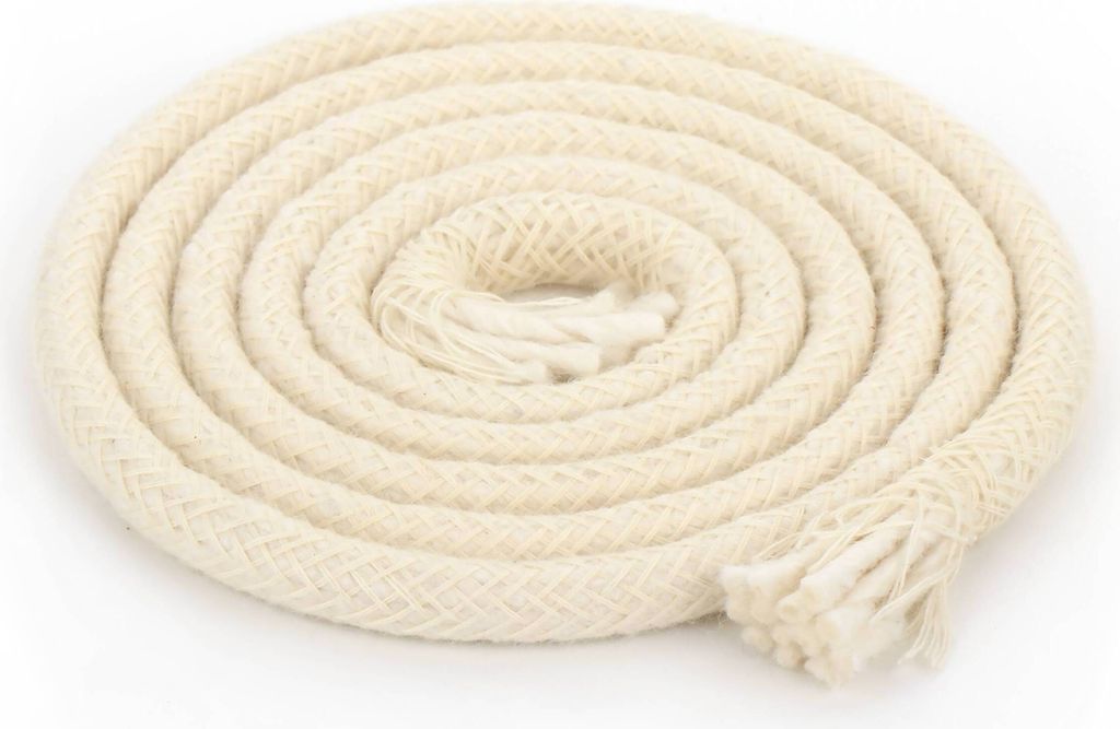 3m docht 7mm Baumwolle GartendochtFackeldocht Schmelzlicht Ersatzdocht 1276