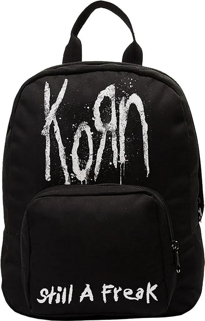 Sac à dos Korn Still A Freak en toile robuste RO14371 Noir et Blanc