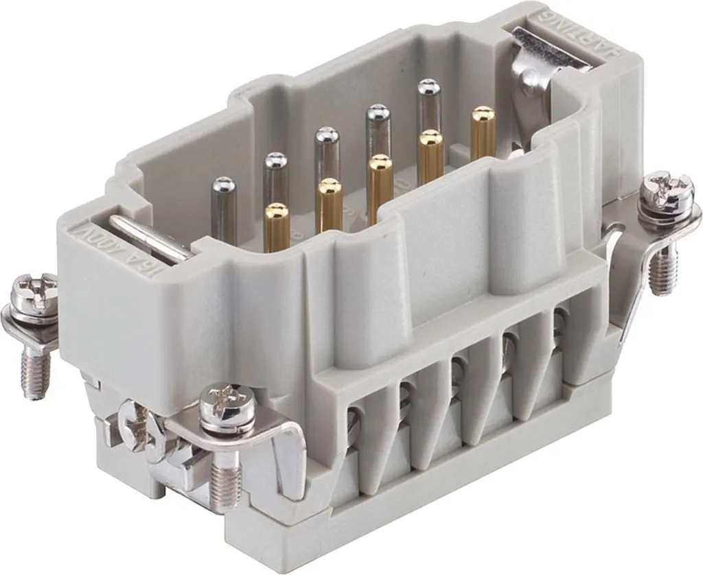 HARTING Han 10E Maschio 09330102616 | Inserto 10 Poli+PE 16A 400V