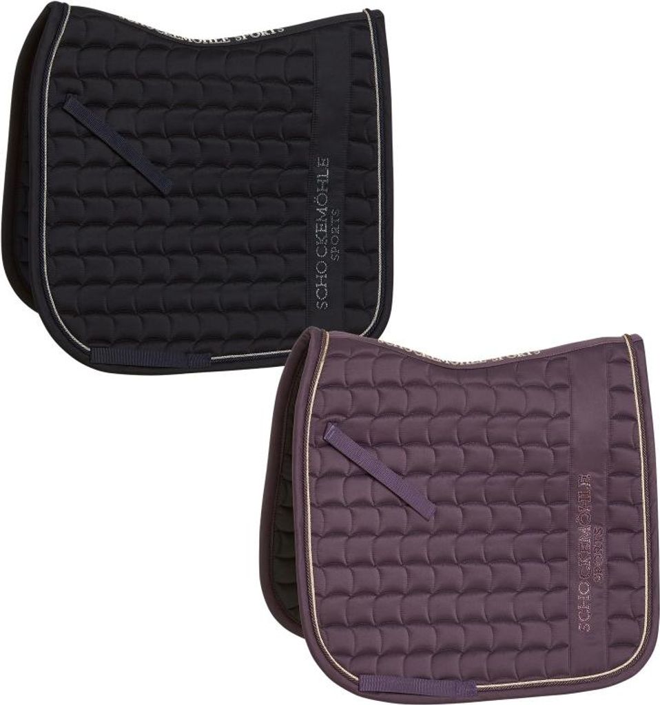 Schockemöhle SPORTS Schabracke " SCH_SARINA " mit Strass und Logo Form - Vielseitigkeit Farbe - mauve