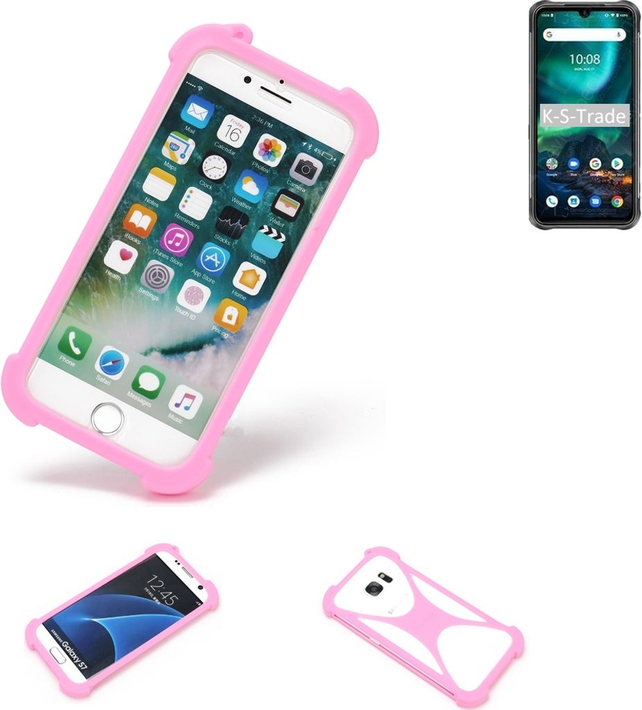 K-S-Trade Handy Hülle kompatibel mit UMIDIGI Bison 2021 Schutz Hülle Bumper Silikon Schutz Hülle Cover Case Silikoncase Silikonbumper TPU Softcase