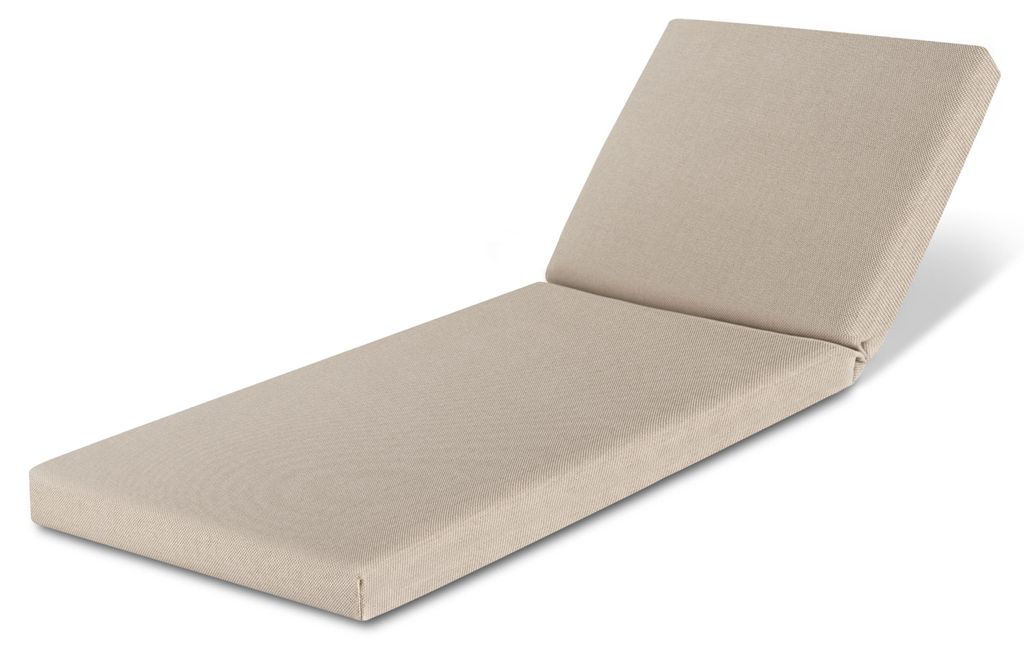 Beautissu Deckchair Auflagen Wasserdicht QD-RL, 190x60cm, Beige