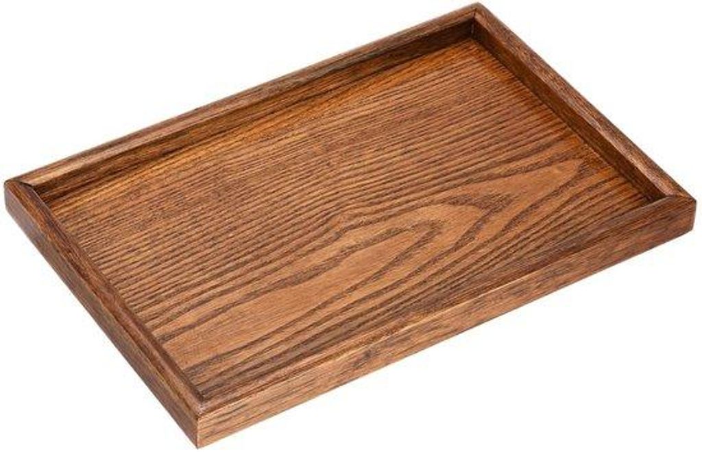 Holztablett 30x20cm natur farbe für Haus und Garten