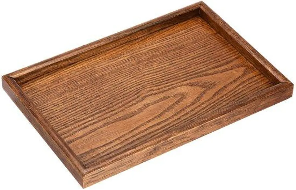 Plateau en bois pour petit-déjeuner 30 x 20 cm décoratif pour la table
