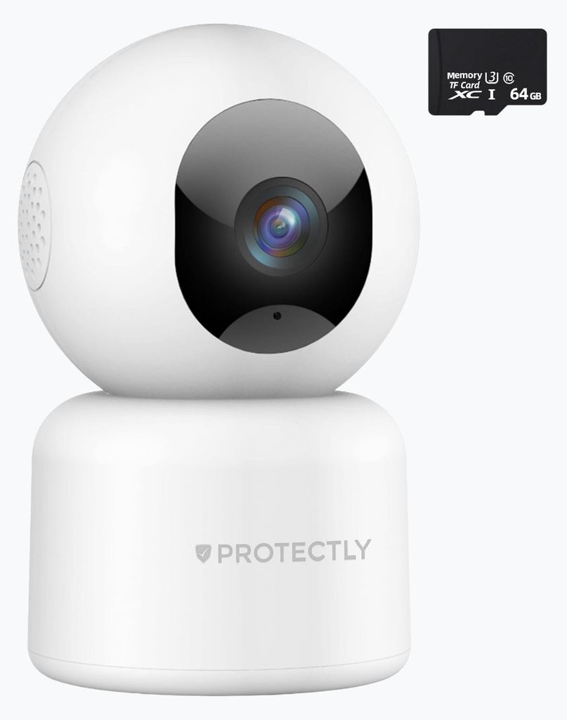 Protectly® Beveiligingscamera binnen - 2K 3MP Ultra HD – Productafbeelding 