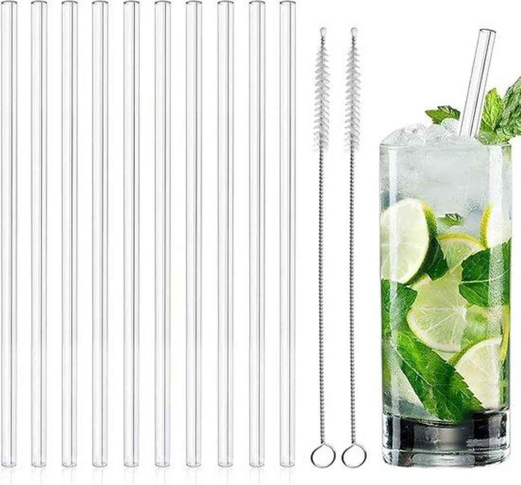 Pailles en verre réutilisables : fini le plastique jetable chez vous