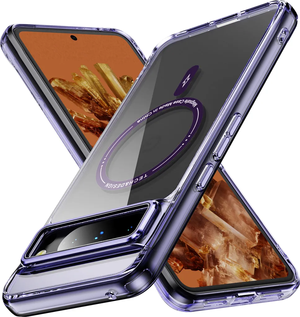 YINLAI Custodia Magnetica Per Google Pixel 8 – Cover Sottile In TPU Opaco, Compatibile Con MagSafe, Antiurto E Antigraffio, Colore Nero
