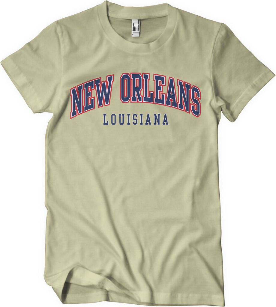 New Orleans - Louisiana T-Shirt - Medium - Khaki