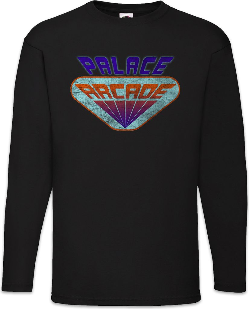 Urban Backwoods Gaming Palace, Langarm T-Shirt, Farbe: Schwarz, Größe: L