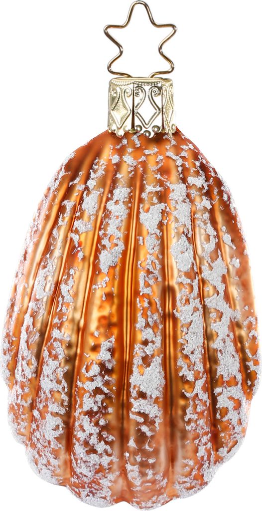 Christbaumschmuck Madeleine Gebäck Glas 7.5cm braun, 1 Stück