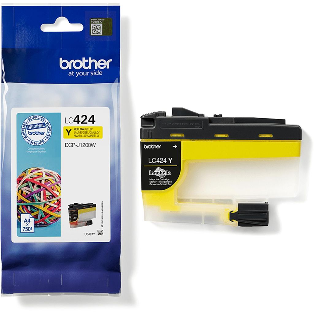 Brother® LC424Y Original Brother Tintenpatrone gelb Image du produit 