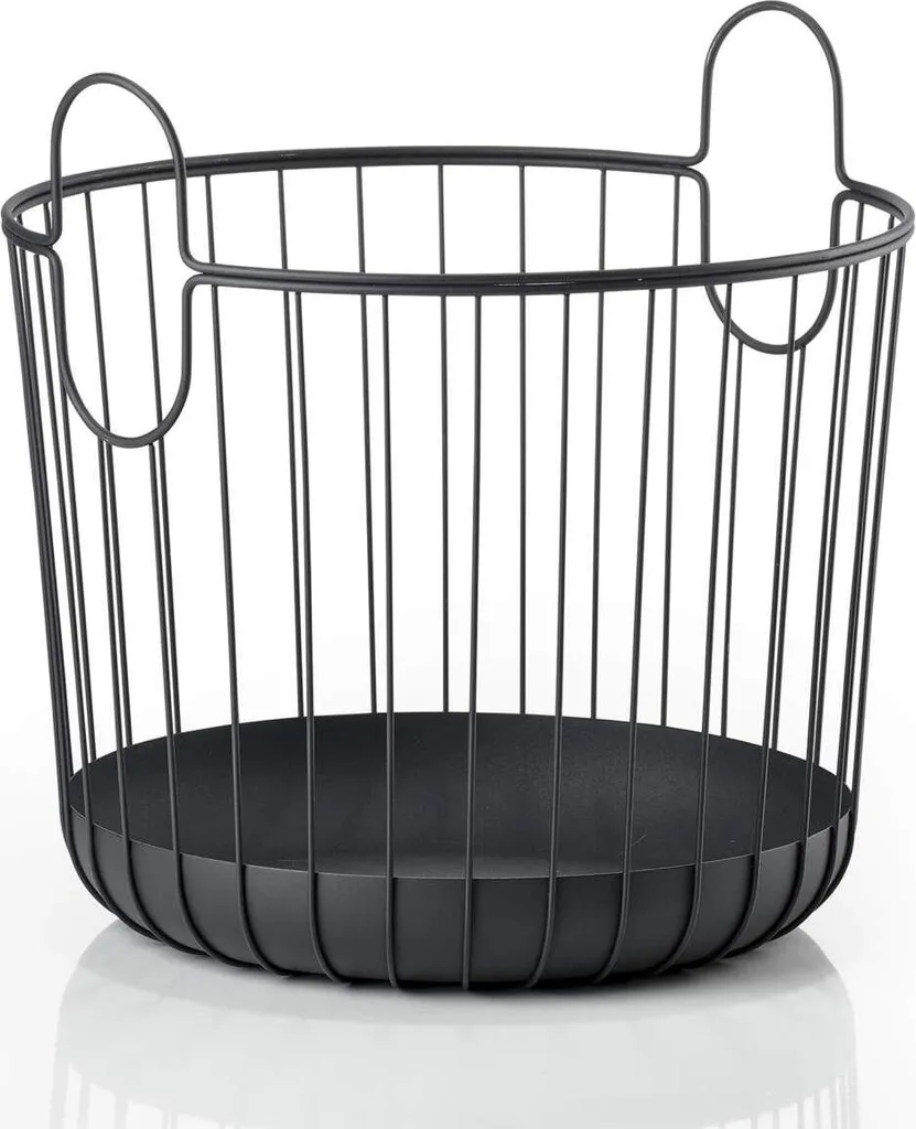 Panier de Rangement pour Plaids et Coussins Inu Noir Zone Denmark