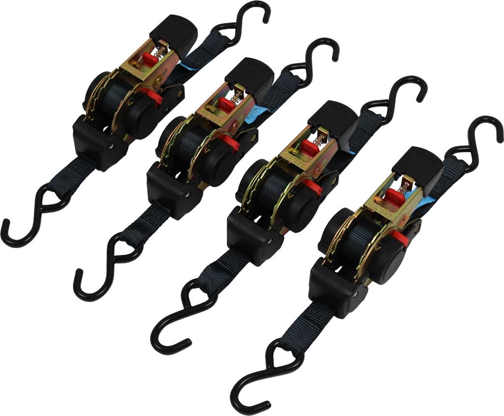 4x Automatik Spanngurt Zurrgurt 1,8m x 25mm 320/640 daN Produktbild 