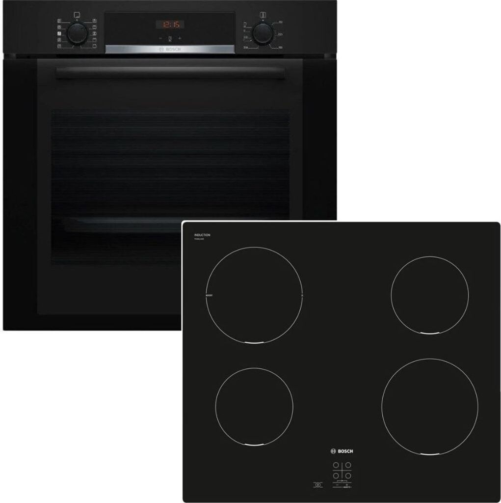 Herdset Bosch Backofen Dampfgarer mit Induktionskochfeld rahmenlos autark 60 cm