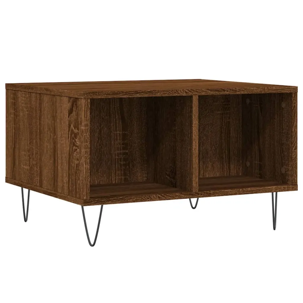 Tavolino Salotto Rovere Marrone 60x50 cm SYFAX: Eleganza Multistrato