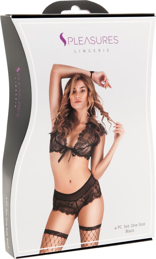 Unterwäsche-Set S Pleasures Schwarz (Einheitsgröße)