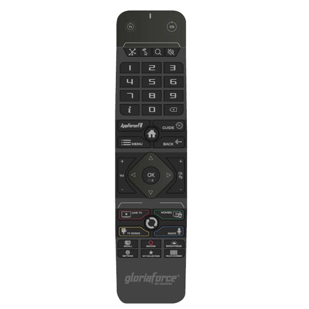 GloriaForce RTX Fernbedienung mit TV-Steuerung für Produktbild 