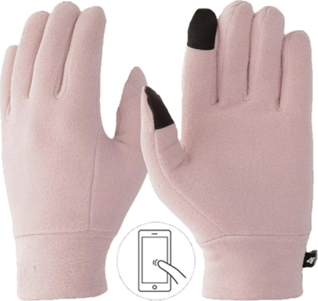 4F Kinderhandschuhe Touchscreen-fähig S/M Schwarz