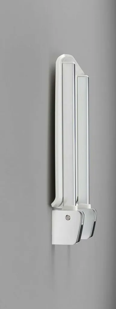 Siège de douche pliant ergonomique blanc GS120W - Structure Renforcée