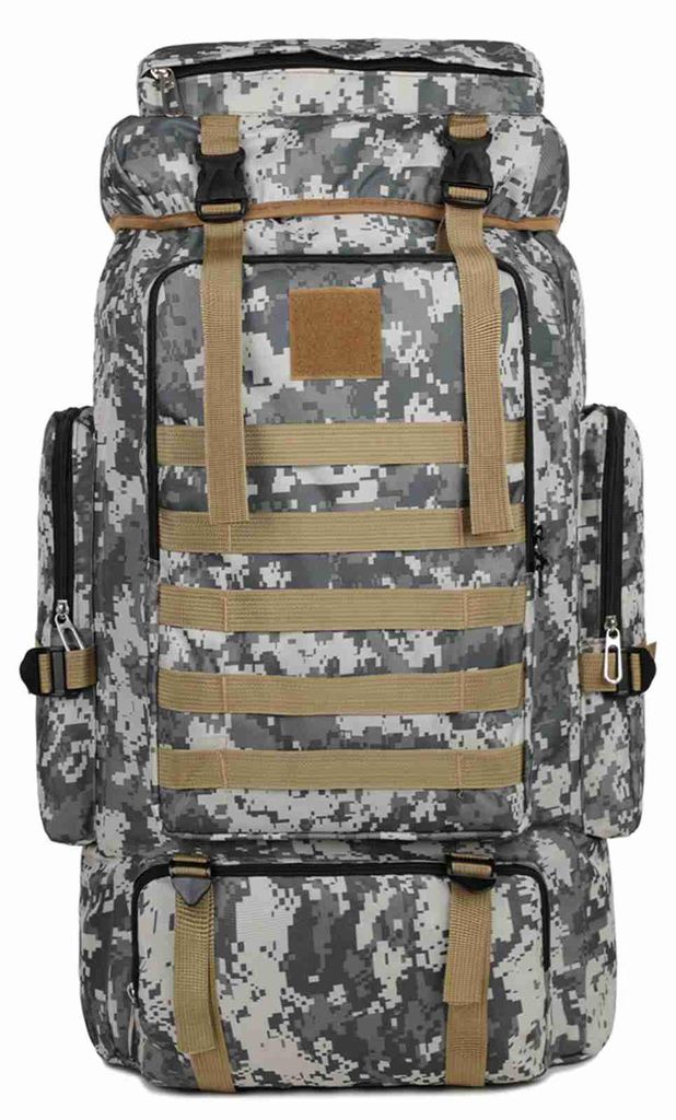 Große Kapazität Wanderrucksack Outdoor Camping Rucksack Canvas Trekking Rucksack