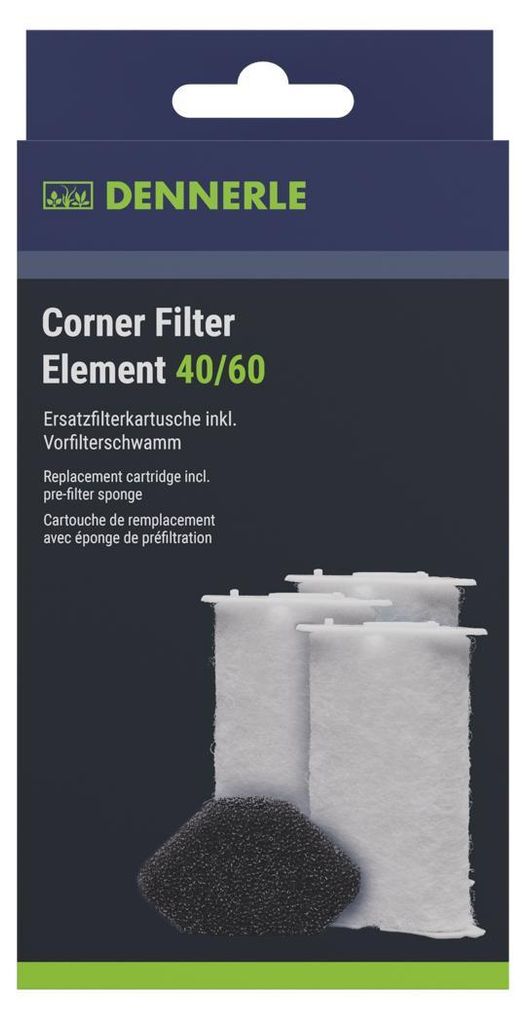 Dennerle Corner Filter Element 40/60, 3er-Pack - Produktbild 