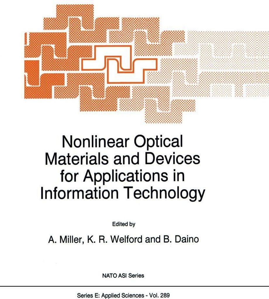 Nichtlineare optische Materialien und Bauelemente für Anwendungen in der Informationstechnologie
