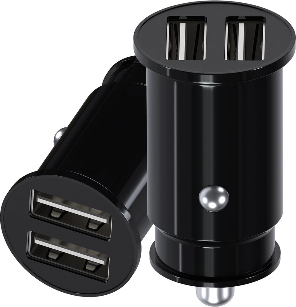 Autoladegerät Duell 2.0 USB Port 2 Stk – Ladeadapter 5V/2.4A/24W - Schnell-Lad