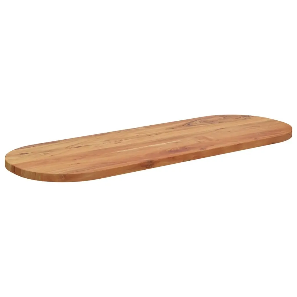 Top Ovale Acacia 140x50x2,5 cm | Piano di Ricambio Legno Massiccio - 2