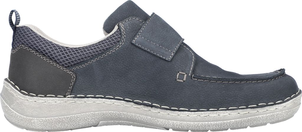 Rieker Slipper - Blau Veloursleder Größe: 41 Normal Produktbild 3
