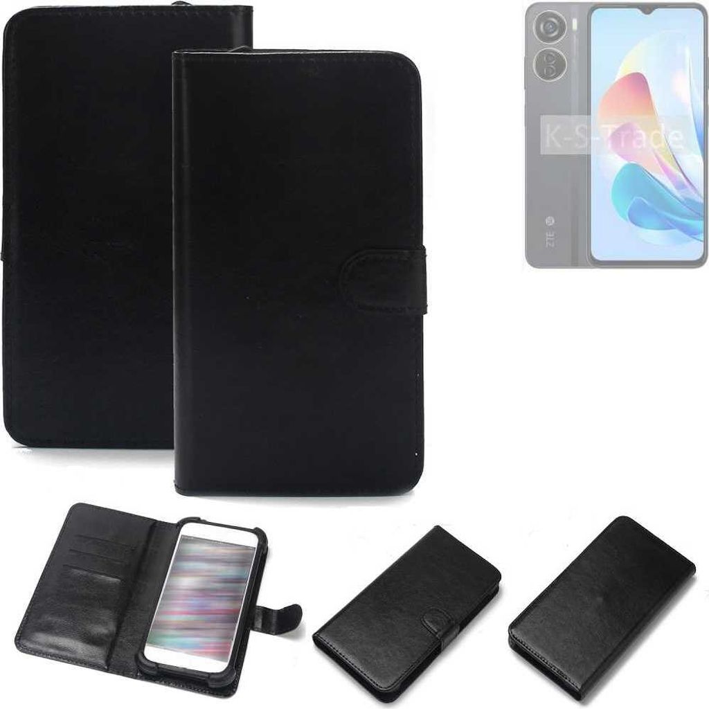 K-S-Trade Handyhülle Schutzhülle kompatibel mit ZTE Blade V40 Design Handy Schutz Hülle Handyhülle Bumper schwarz 1x