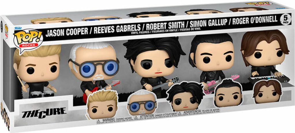 A box set of Funko Pop! figures of the band The Cure.