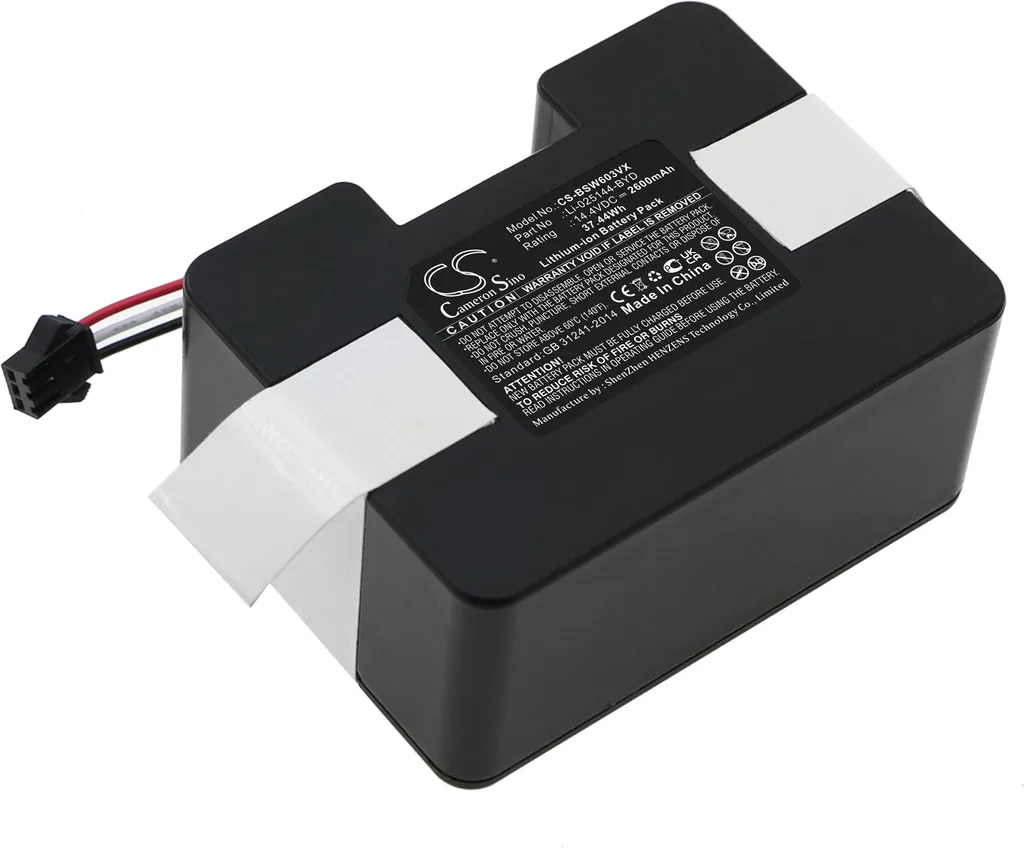 TECHTEK Batteria compatibile con [Bobsweep] SW603001 sostituisce Li-025144-BYD