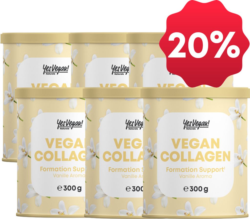 Vegan Collagen Pulver (300 Gramm) mit Aminosäuren, Vitamin C, Biotin & Coenzym Q10