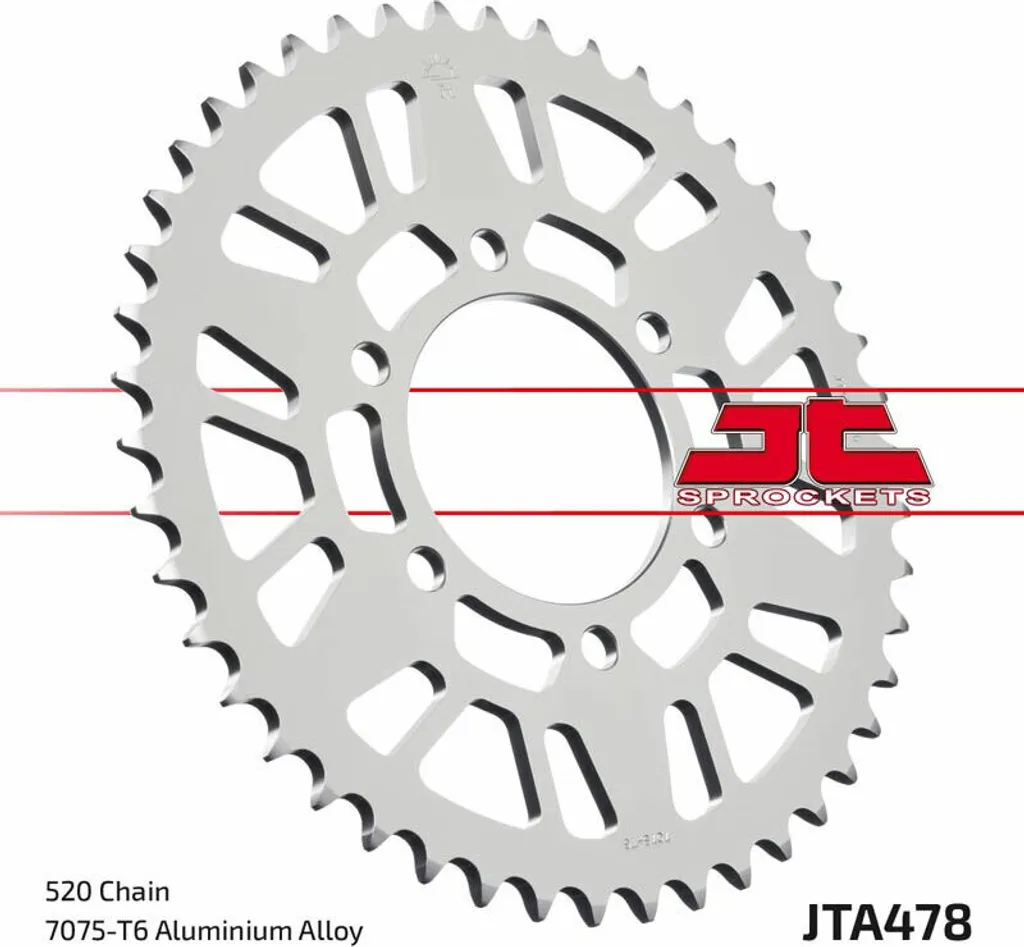 Pignon ultra léger JT Sprockets en aluminium aéronautique 520