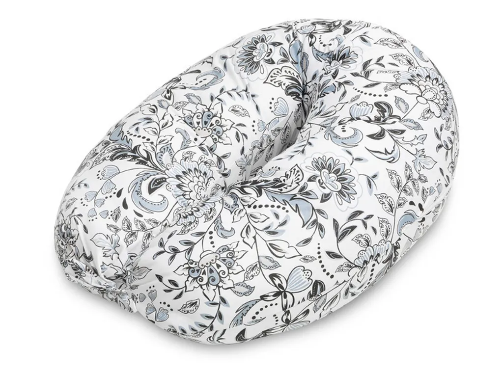 Coussin de Grossesse XL Fleurs Blanc Sensillo pour Soulager le Dos la Nuit