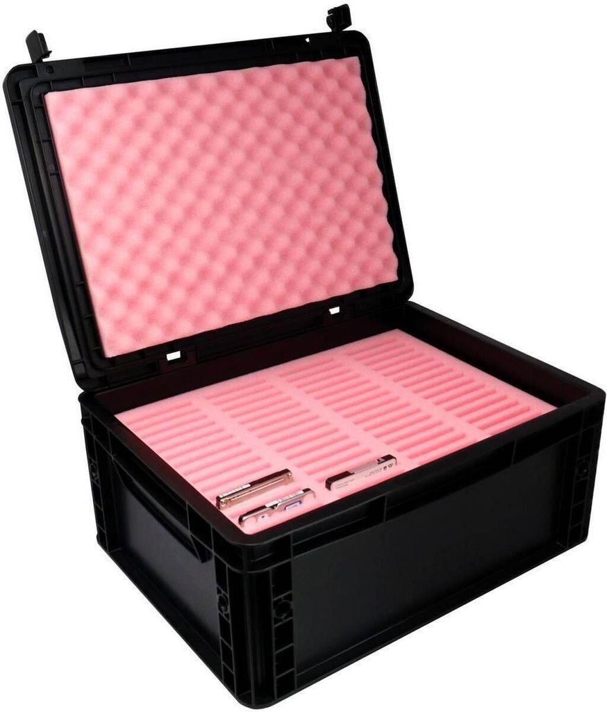 ESD Schaumstoff-Set mit Eurobox für SSD, Handys und Leiterplatten