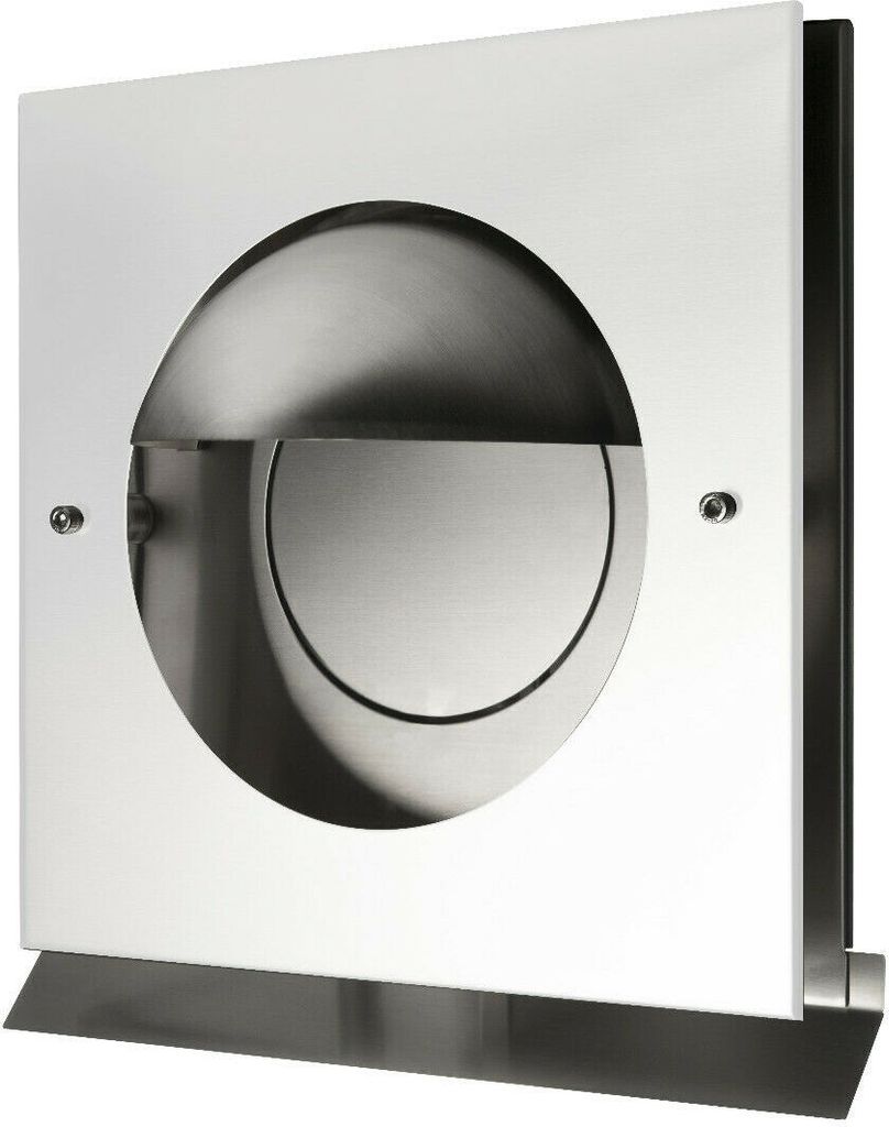 Küchenabluftgitter Abluftgitter Dunstabzugsgitter Edelstahl mit Rückstauklappe weiß DN 150