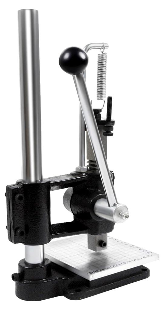 Manuelle Stanzmaschine für Leder, Papier, Stoff und Kunststoff, höhenverstellbar (0-16 cm), 160 kg Druck