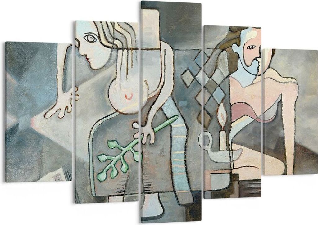 Bild auf Leinwand - Leinwandbild - Abstraktion modern - 150x100cm - Wand Bild - Wanddeko - Leinwanddruck - Bilder - Kunstdruck - Wanddekoration - L...
