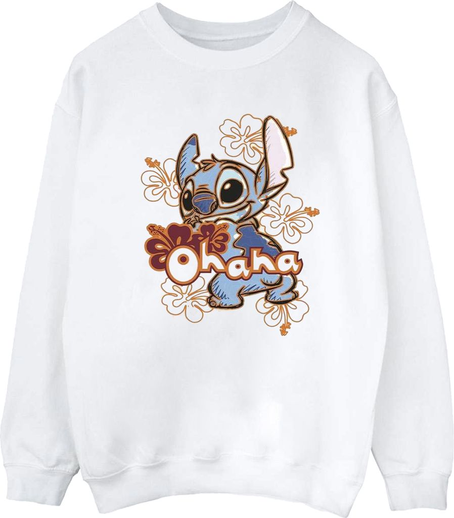 Disney - "Ohana" Sweatshirt für Herren BI31202 (L) (Weiß) Produktbild 