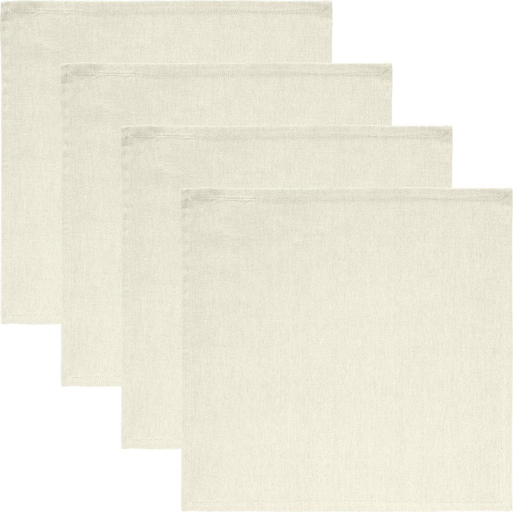 REDBEST Serviette Tulsa" 4er-Pack creme 40x40 cm"