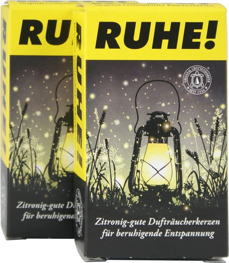 Crottendorfer -Räucherkerzen RUHE! XL 2er Set - jeweils 4 Stück, Größe XL (Groß) - 1550