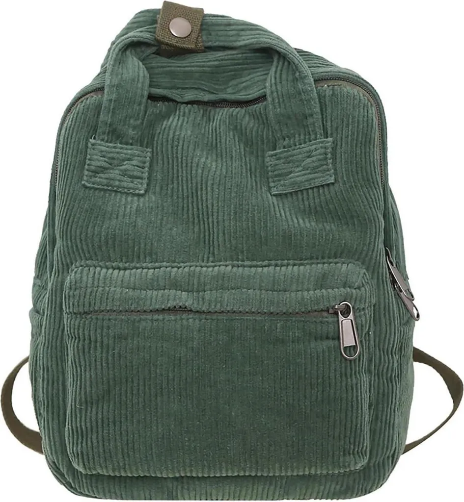 Zaino Donna Piccolo Verde Città: Zainetto Casual Elegante per Viaggio