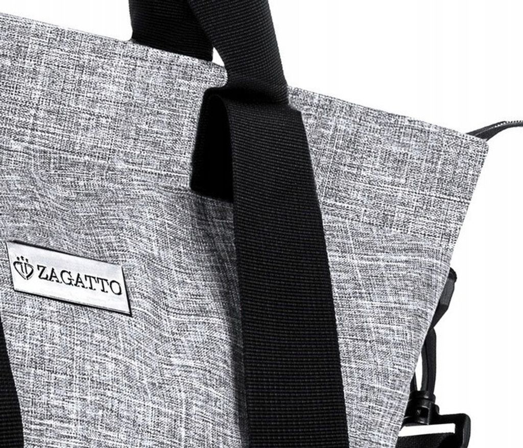 Zagatto Qualität Shopper Tasche für Frauen große 34L Nero Produktbild 5