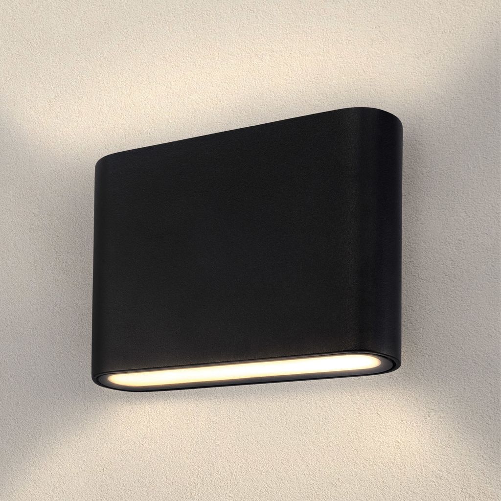 Ledvion - LED Wandleuchte Mira S Schwarz - 3000K - 6W - Produktbild 